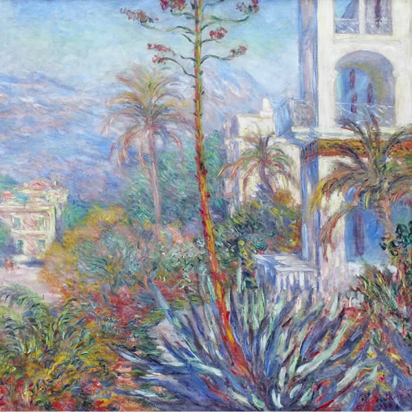 Claude Monet en plein air artworks in the Italian Riviera